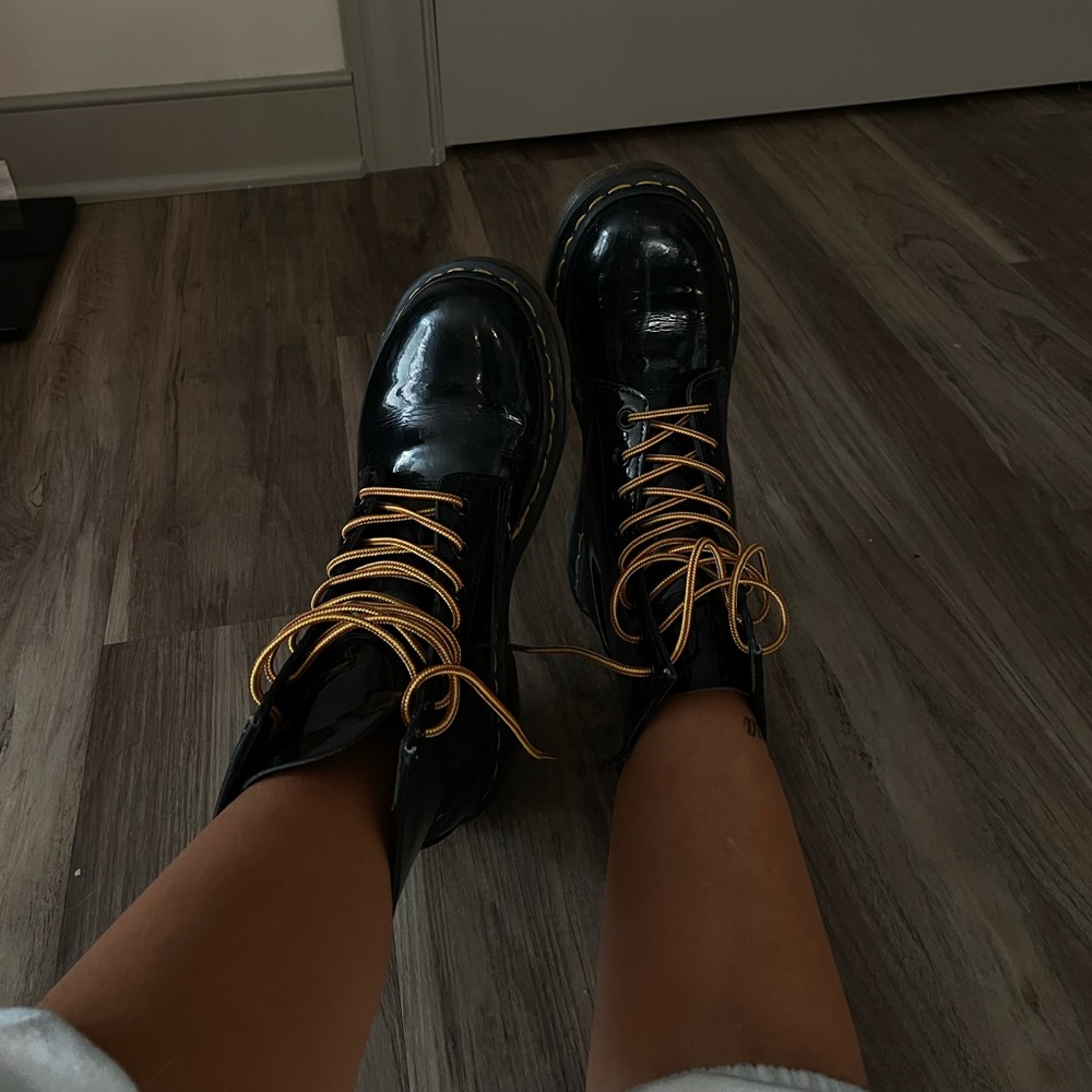 Black Glossy Doc Martens